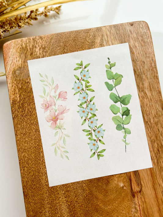 Bookmark No. 6 Transfer Sheet