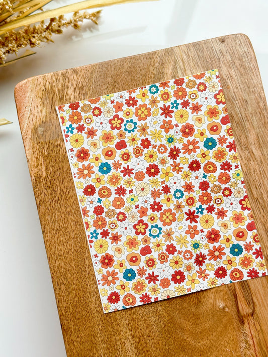 Feuille de transfert Doodle Flowers