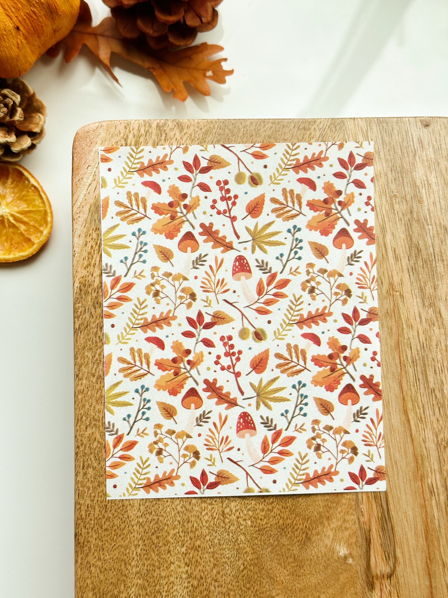 Feuille de transfert de l'automne n° 9