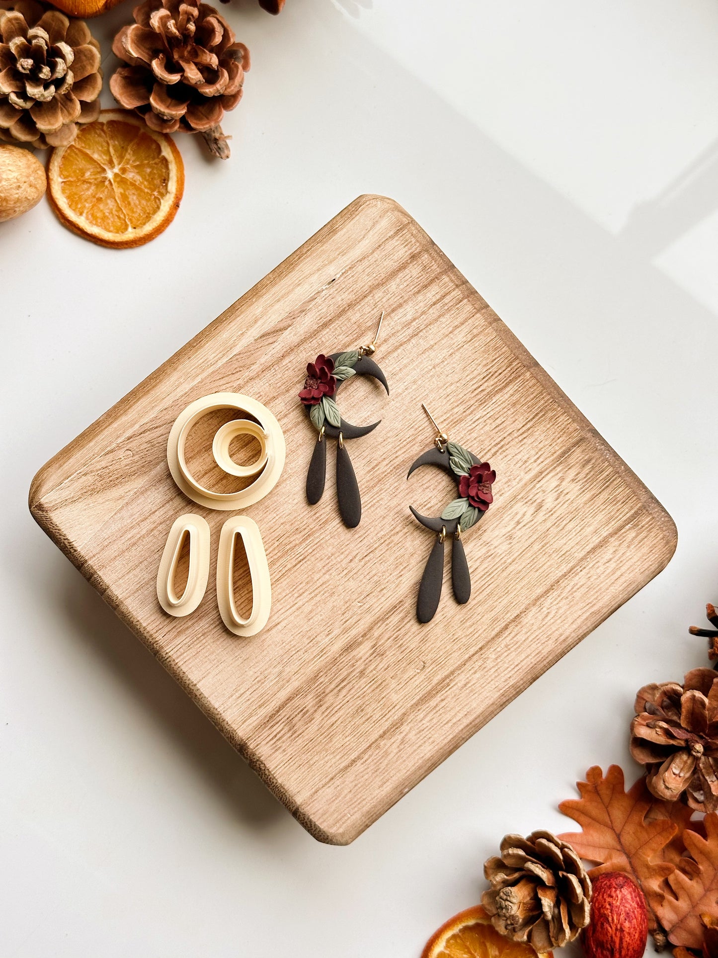Crescent Trio Dangle Clay Cutter