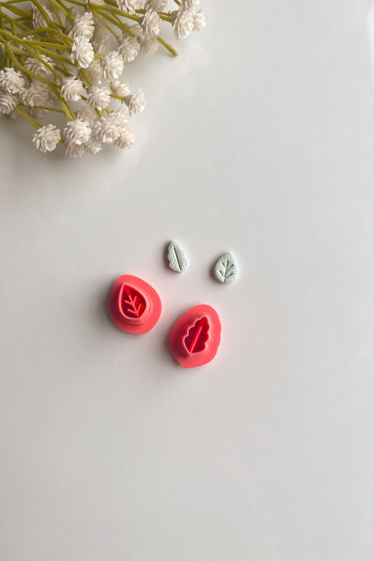Leaf Studs Clay Cutters Set Of 2