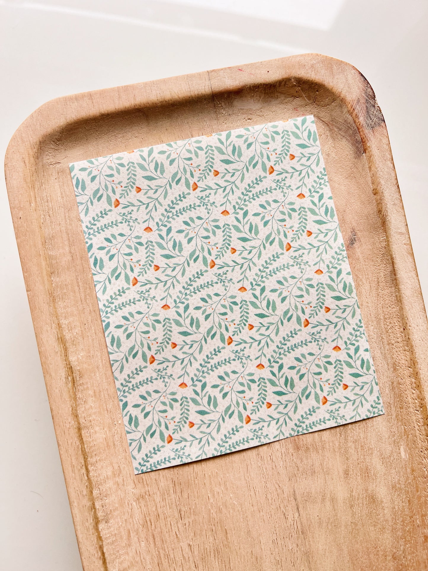 Feuille de transfert Petites fleurs oranges