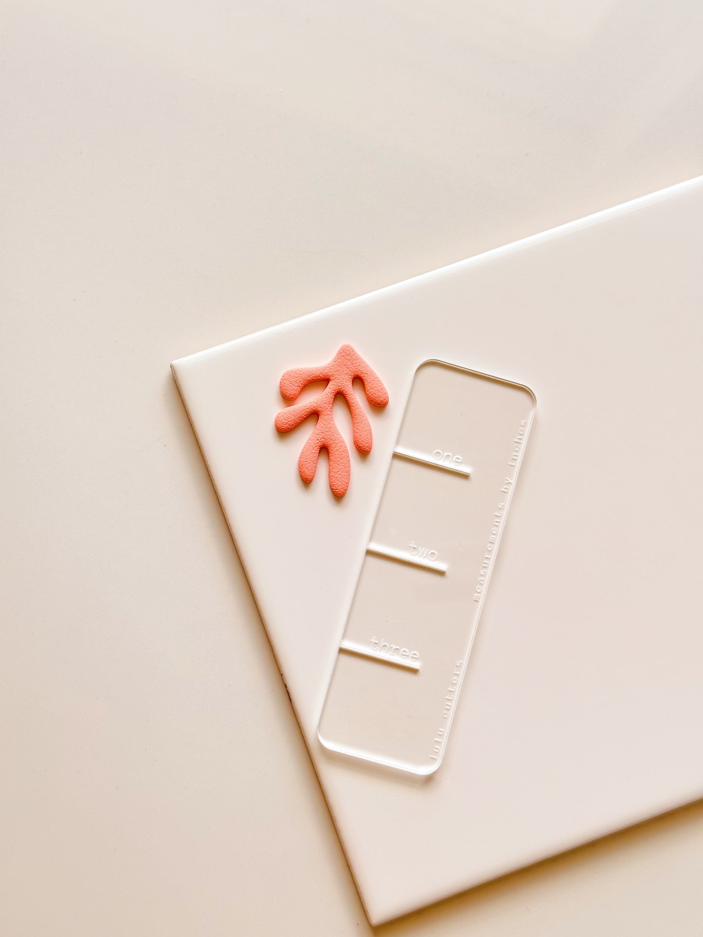 Coral Mirrored Clay Cutters