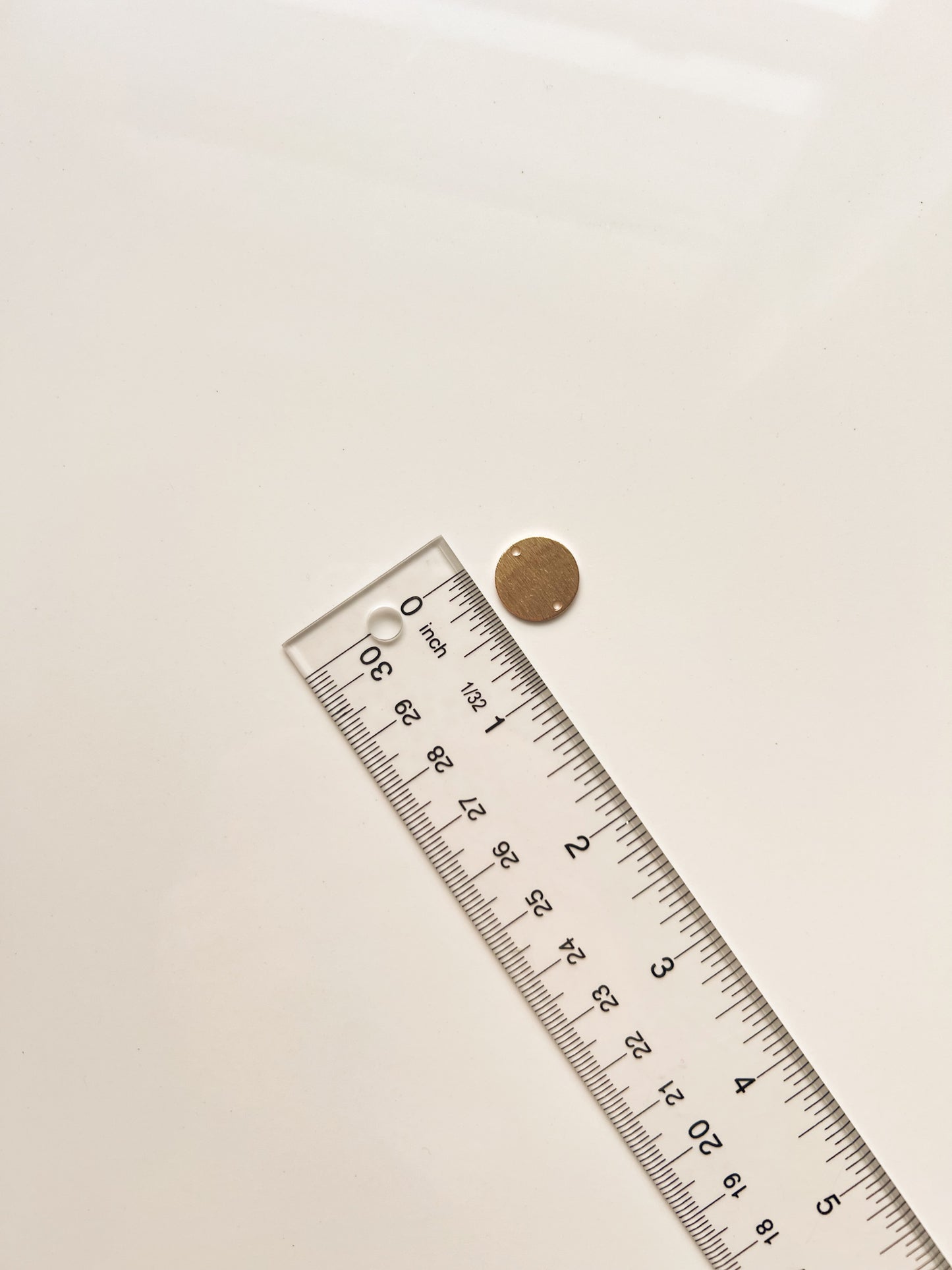 Textured Brass Circle Connector (2 PCS)