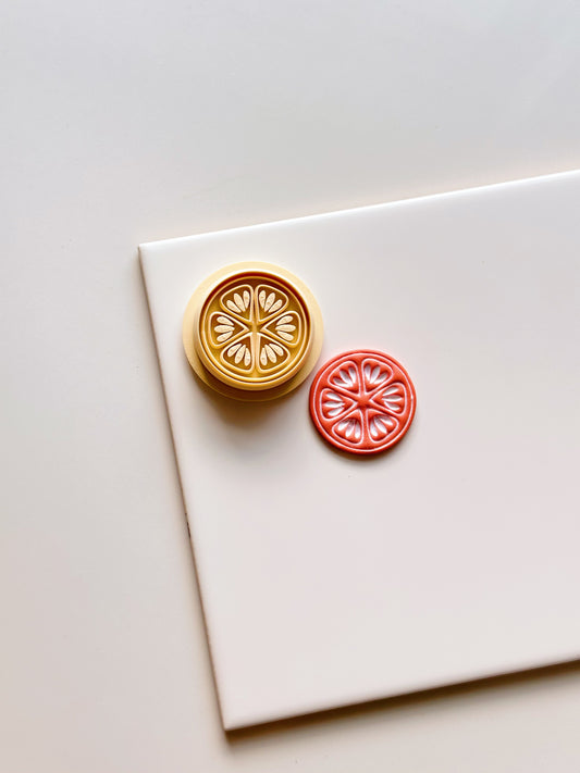 Coupe-argile en forme de tranche de pamplemousse