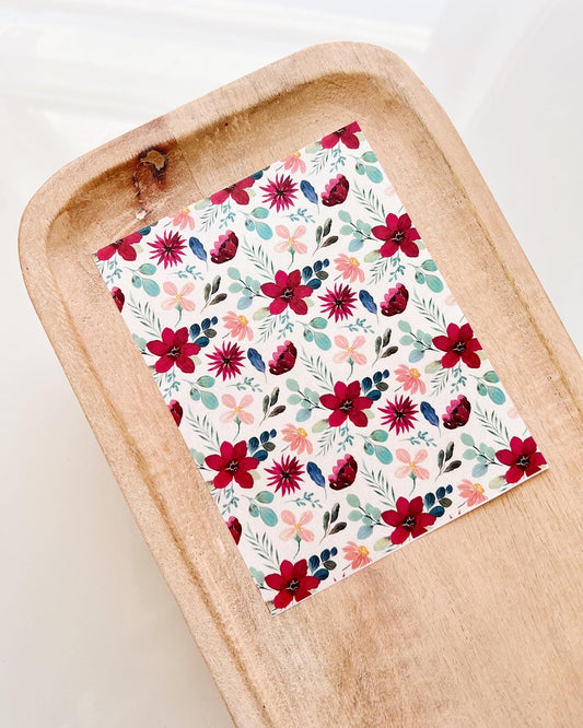 Florals No 1. Transfer Sheet