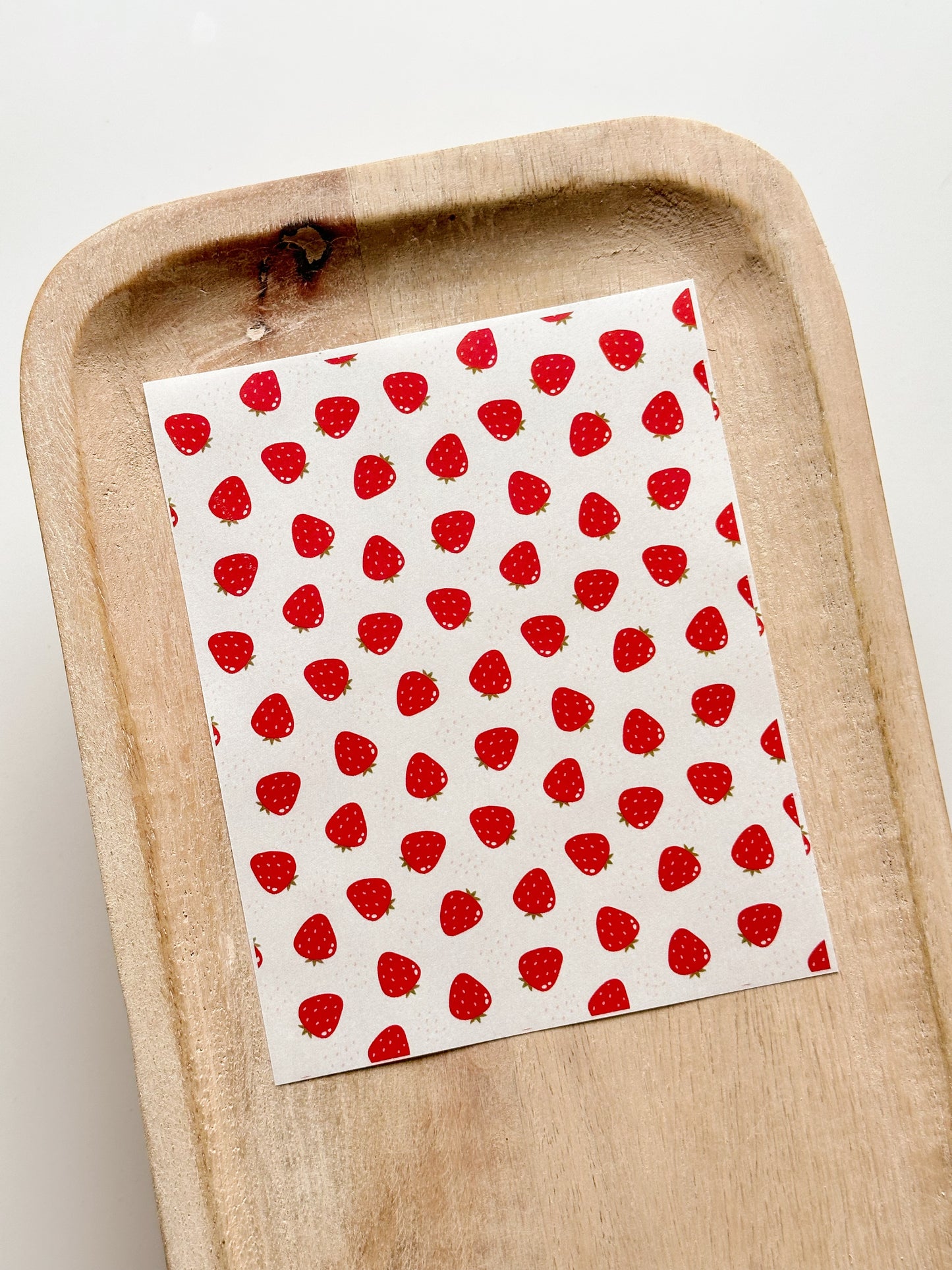 Hoja de transferencia de fresas