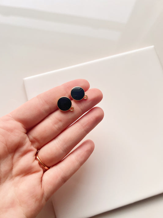 Poteaux noirs (2 pièces)