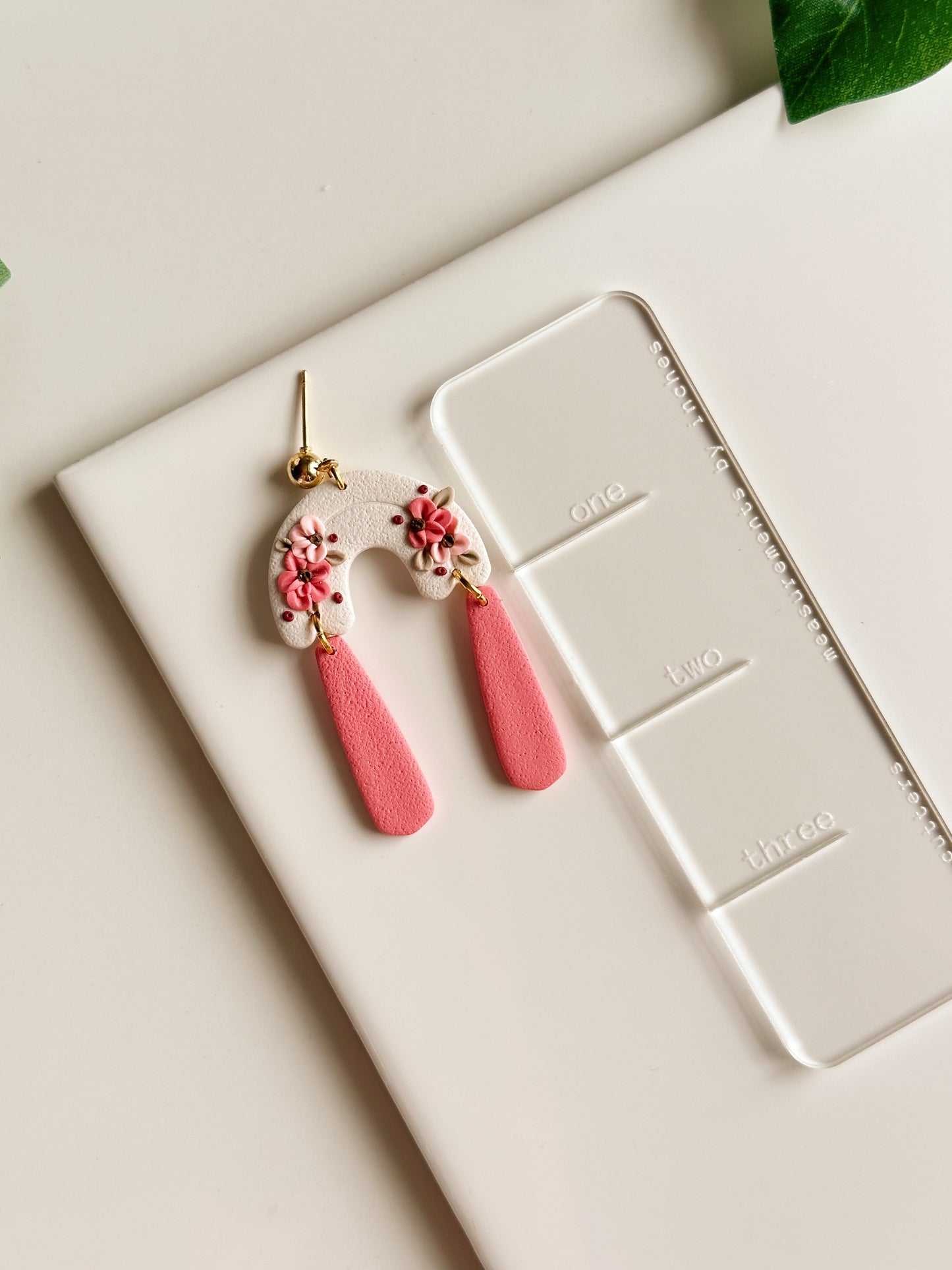 Pendentif romantique rose