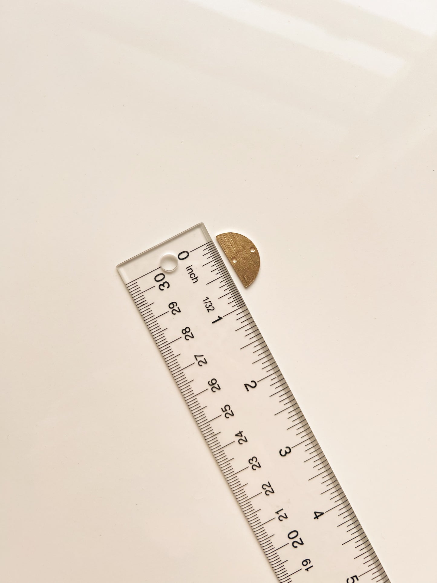 Brass Half Circle Connector (2 PCS)