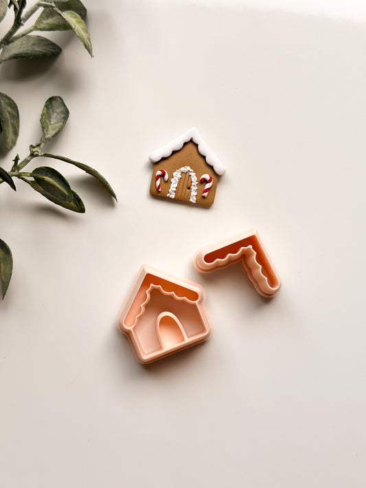 Gingerbread House Builder Clay Cutter Set