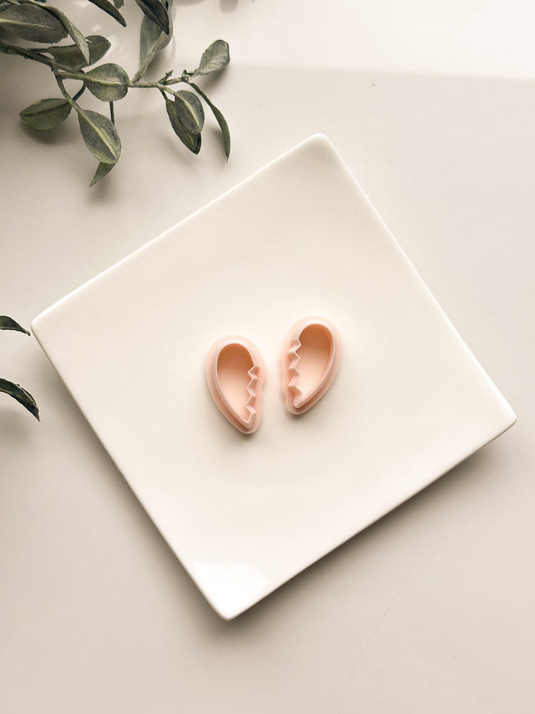 Broken Heart Clay Cutter Set