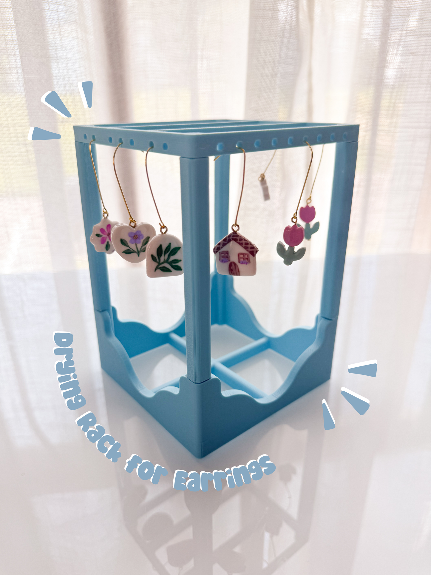 Dryer Rack for Polymer Clay Earrings