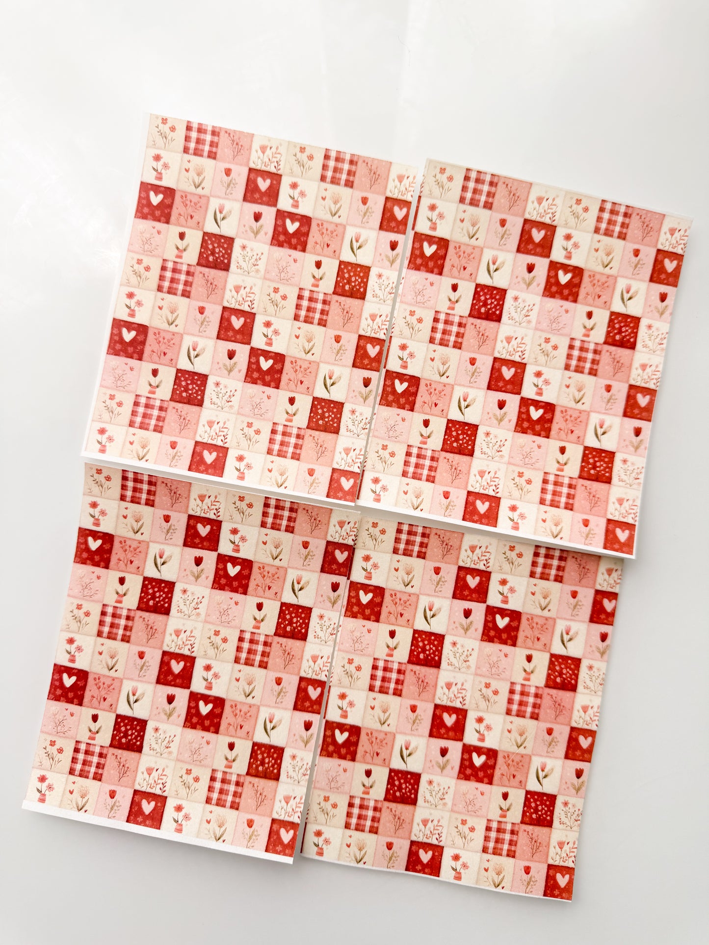 FLORALS 115 Valentines Transfer Sheet Single Or 4 Pack