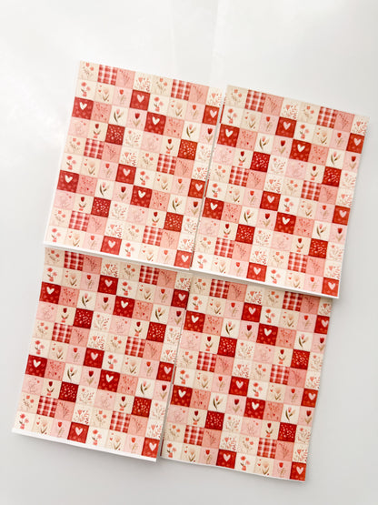 FLORALS 115 Valentines Transfer Sheet Single Or 4 Pack