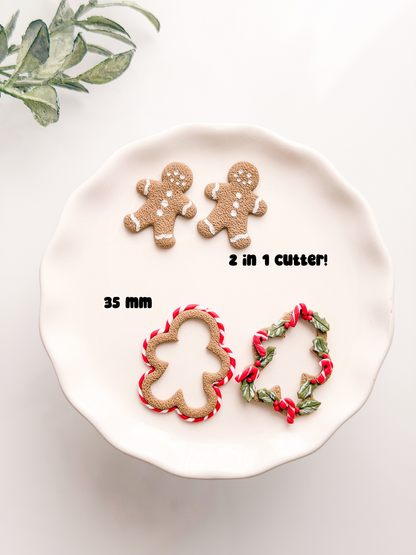Windowed Gingerbread 2 in 1 Clay Cutter