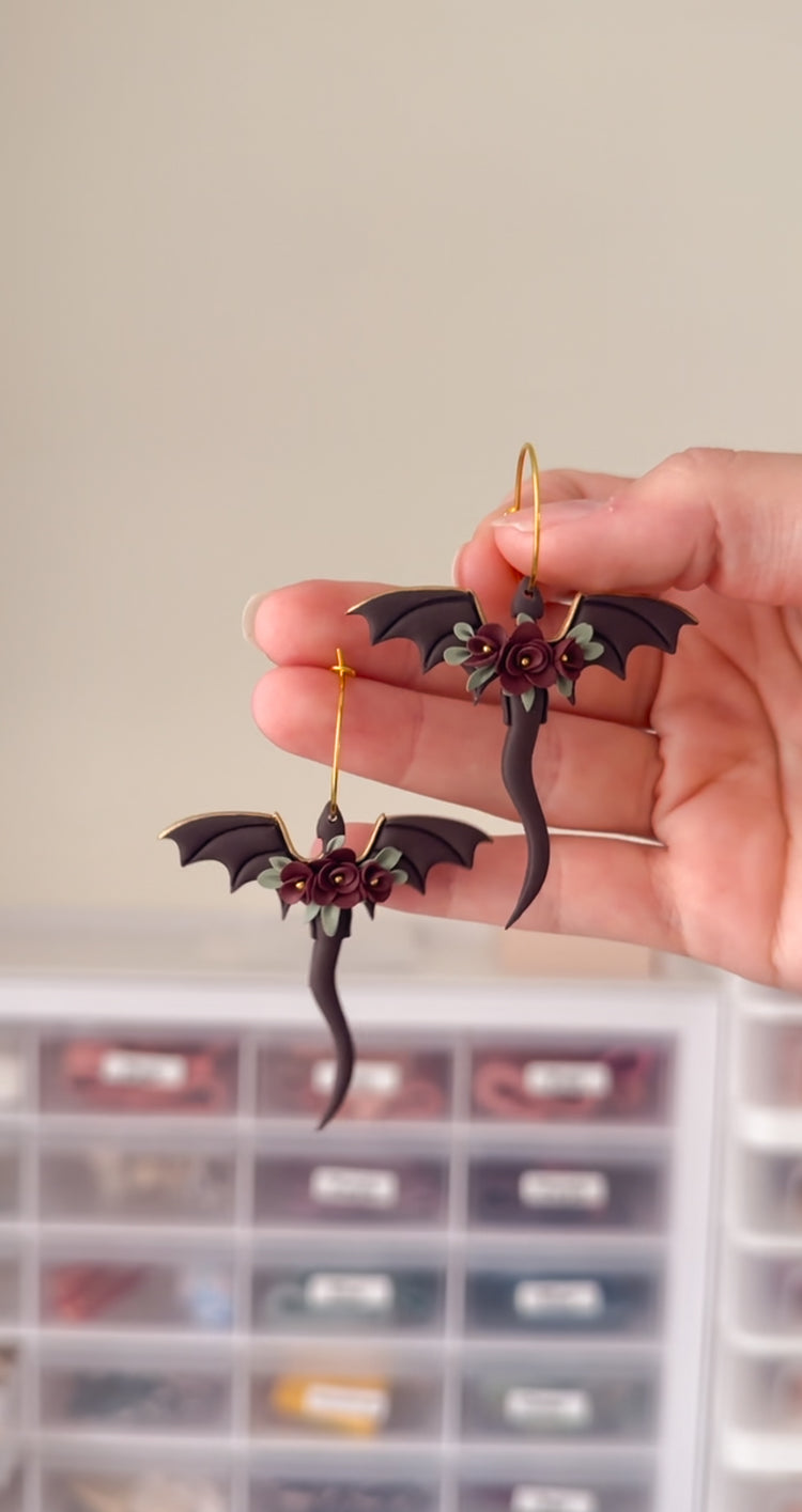 Boucles d'oreilles dragon