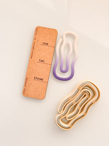 Wiggly Paperclip Bookmark Clay Cutter