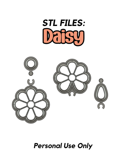 Daisy STL FILE (Cut Through - No Embossing)