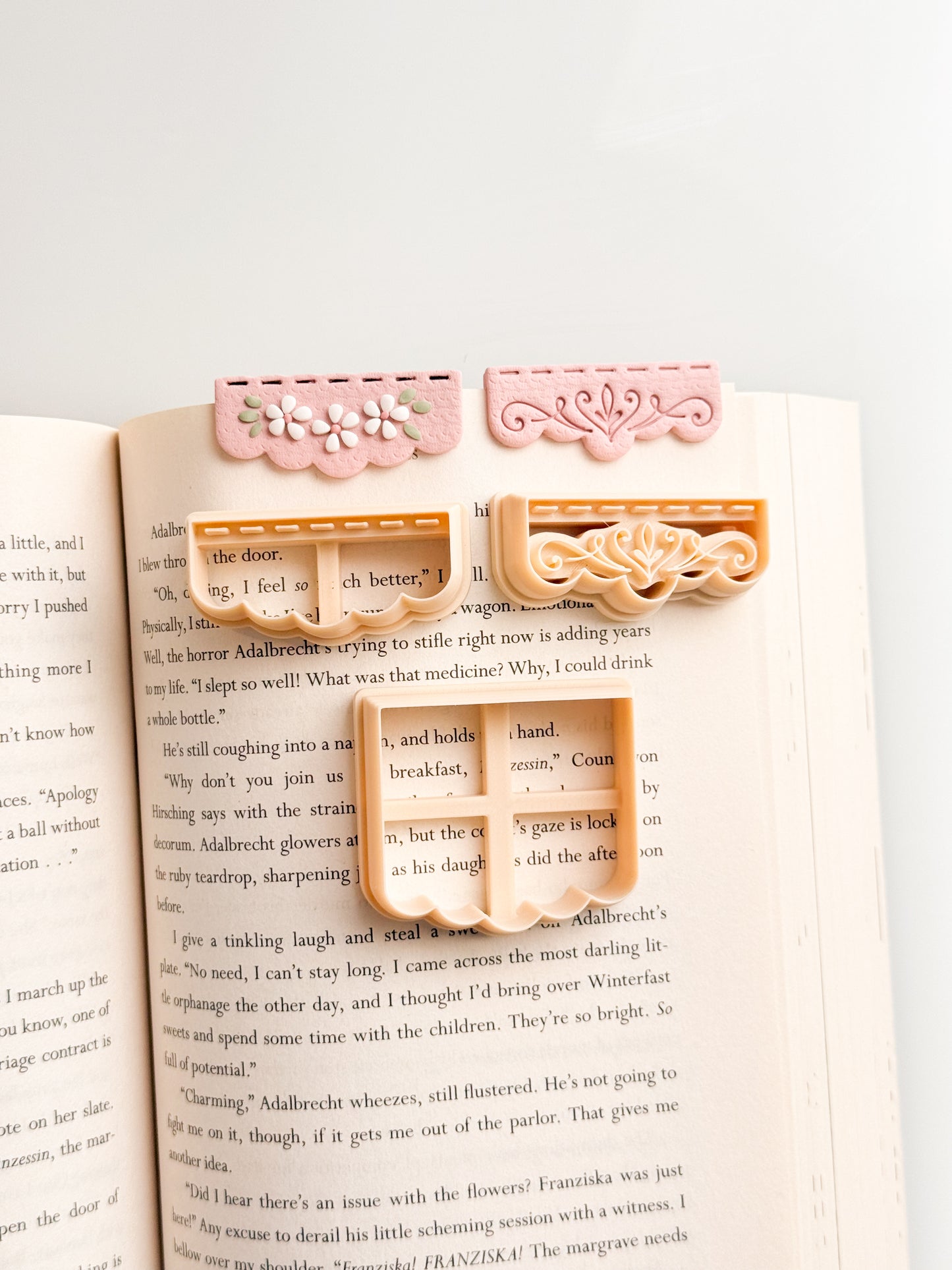 Scalloped Stacked Bookmark Clay Cutters