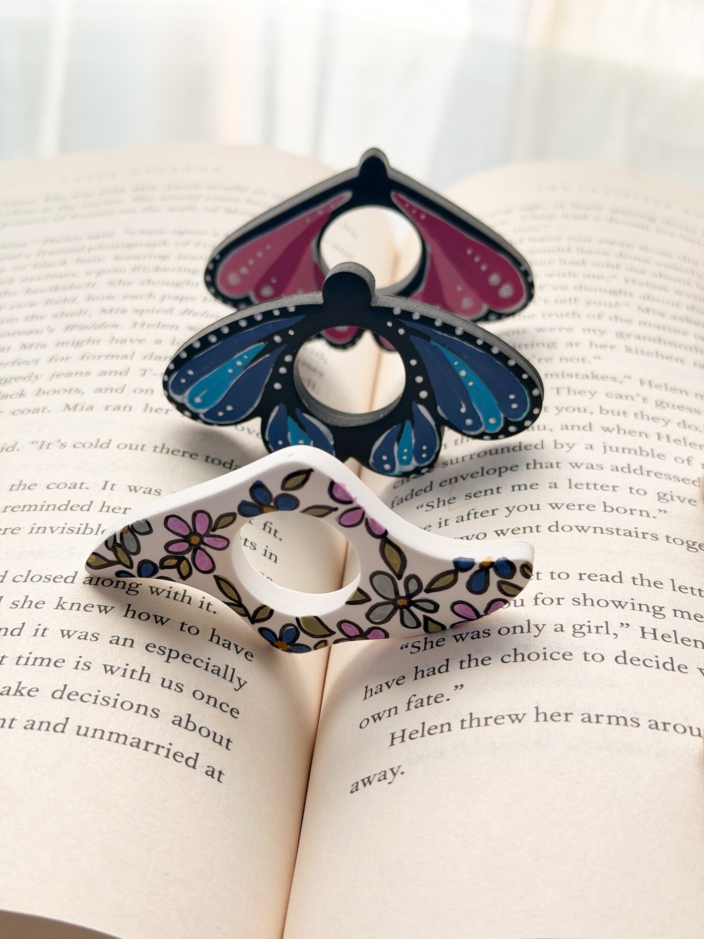Page Holder Clay Cutters Moth Butterfly Classic