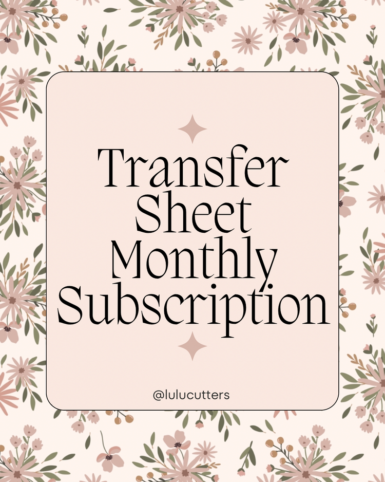 Transfer Sheet Monthly Subscription