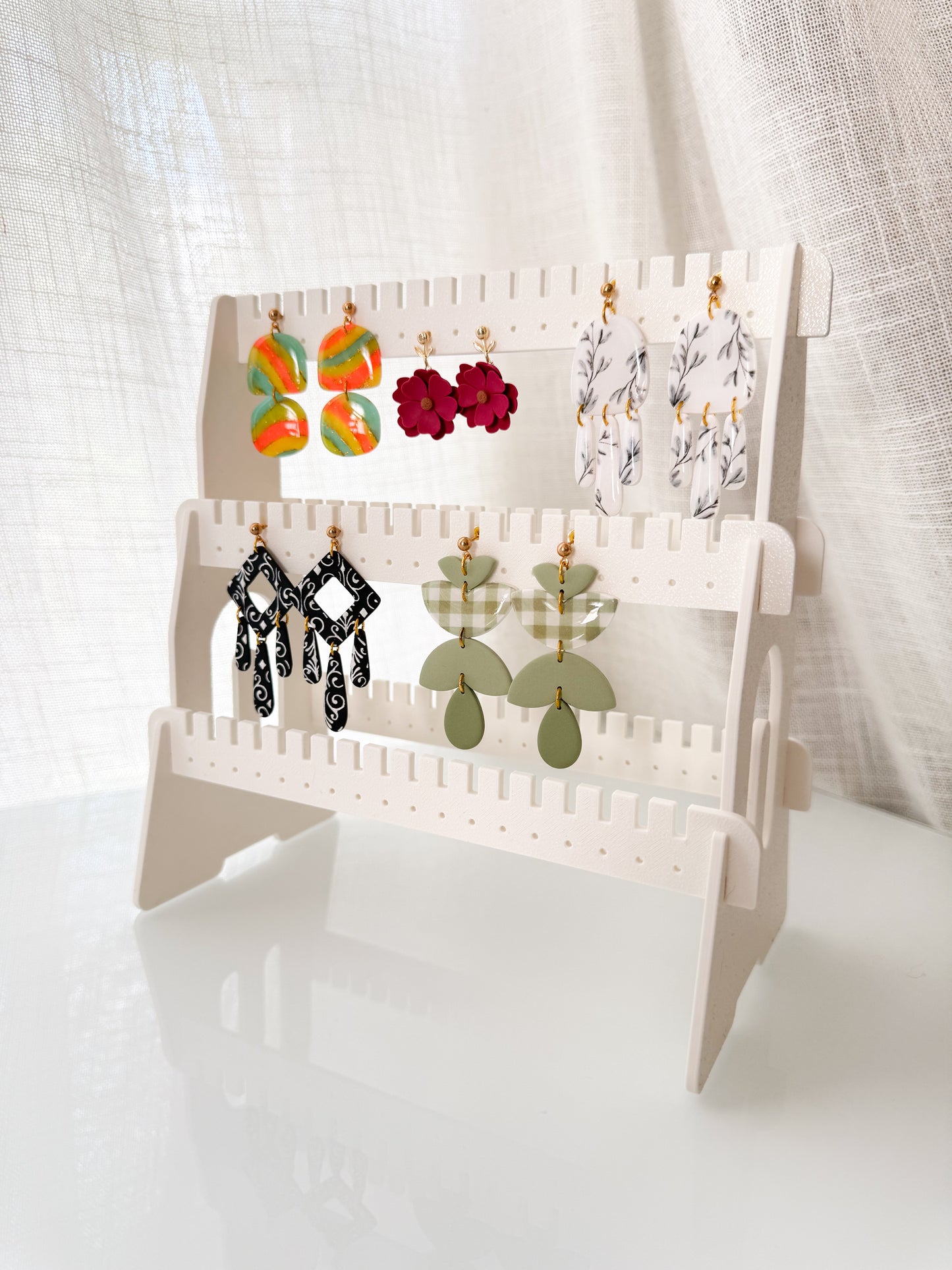 5 Tier Earring Display 3D Printed