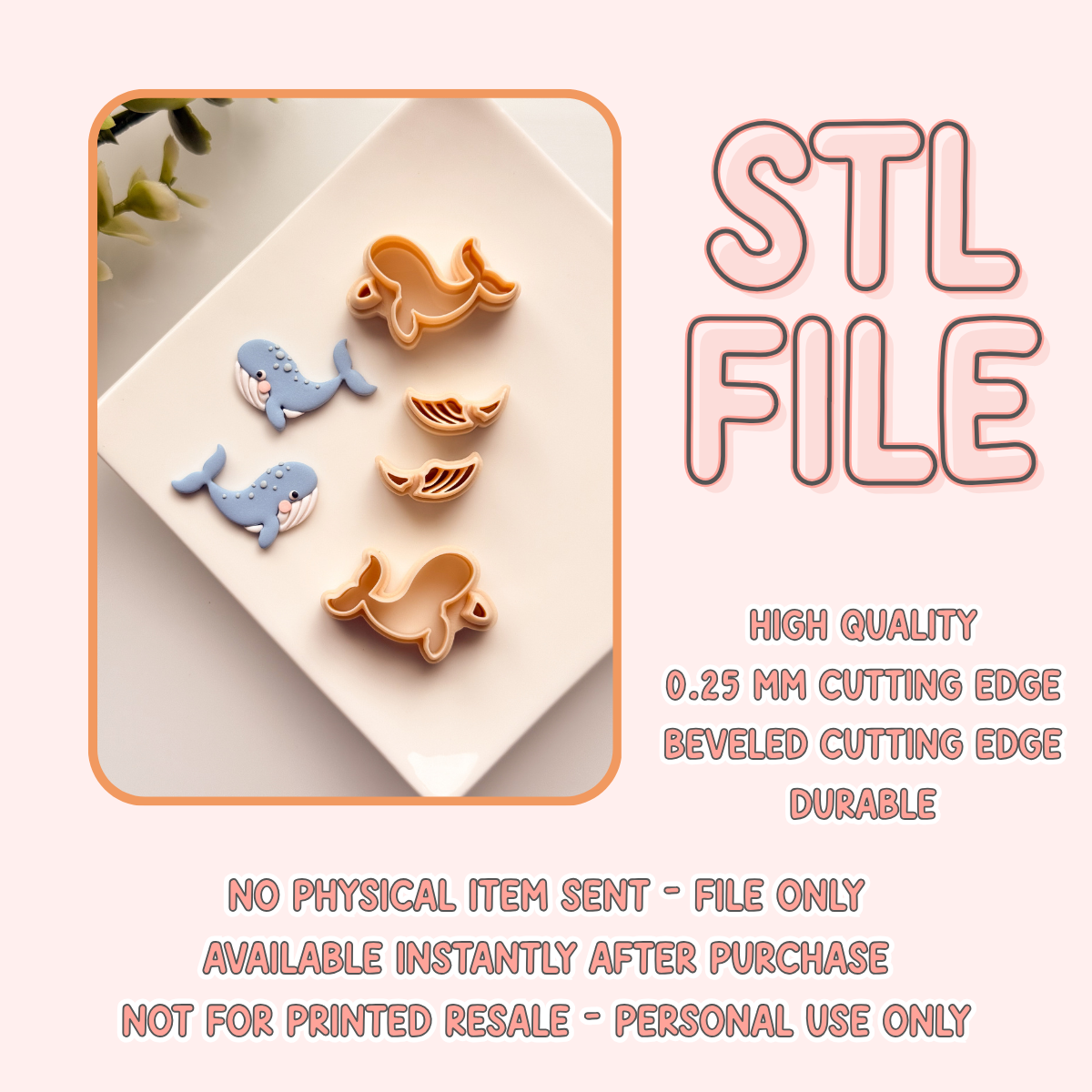 Whale STL FILE