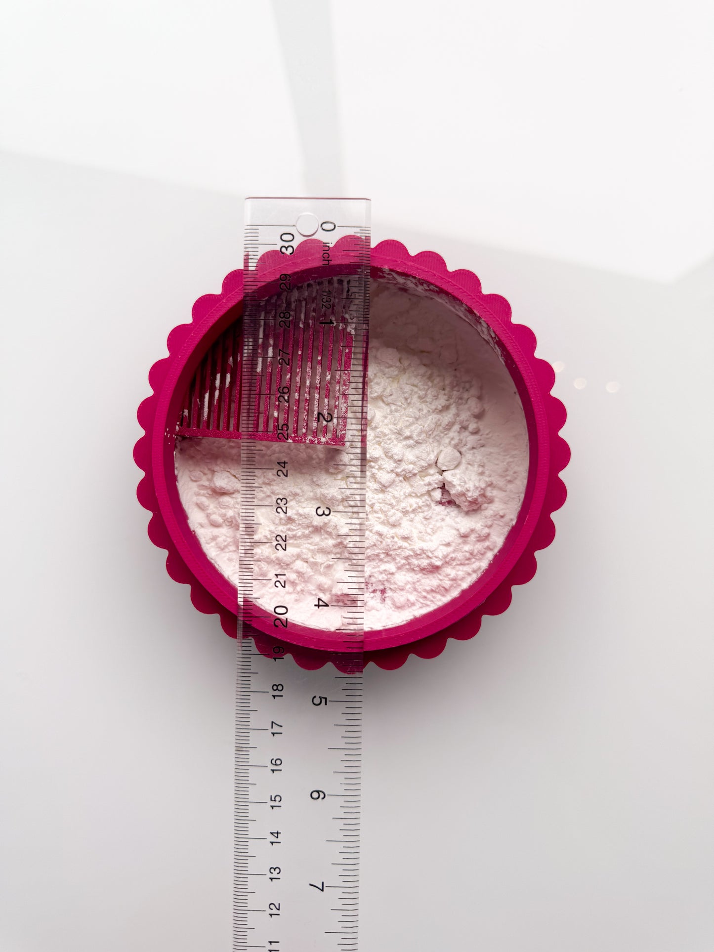 Threaded Cornstarch Container 3D Printed