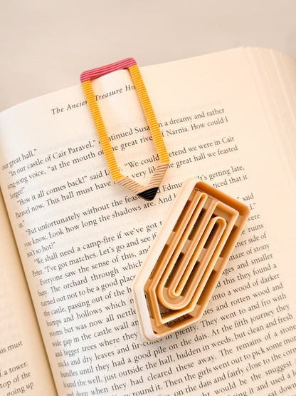 Pencil Paperclip Bookmark Clay Cutter