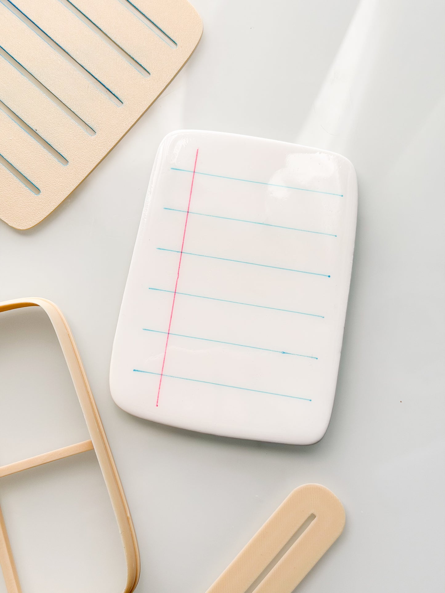 Notebook Paper Clay Cutter + Stencil Set
