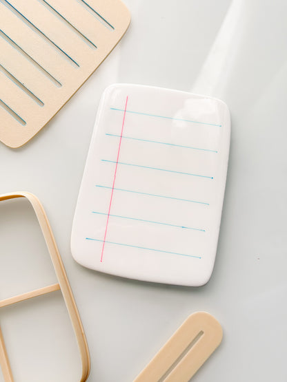 Notebook Paper Clay Cutter + Stencil Set