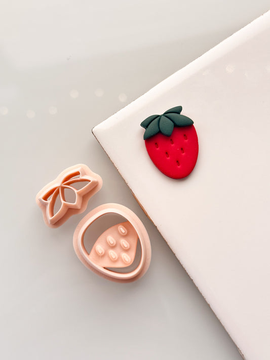 Strawberry Clay Cutter