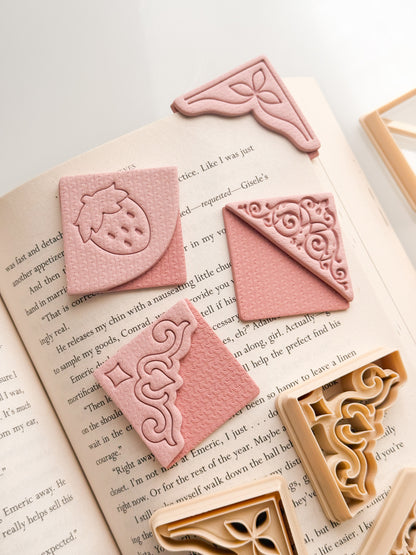 Fancy Corner Bookmark Clay Cutters
