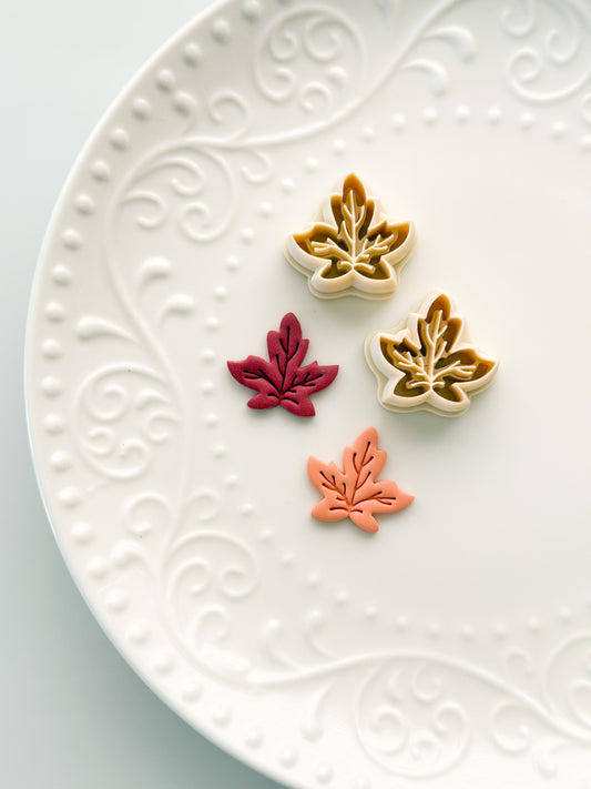 Mirrored Leaves Clay Cutter
