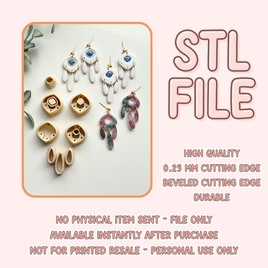 Rounded Diamond Dangle STL FILE