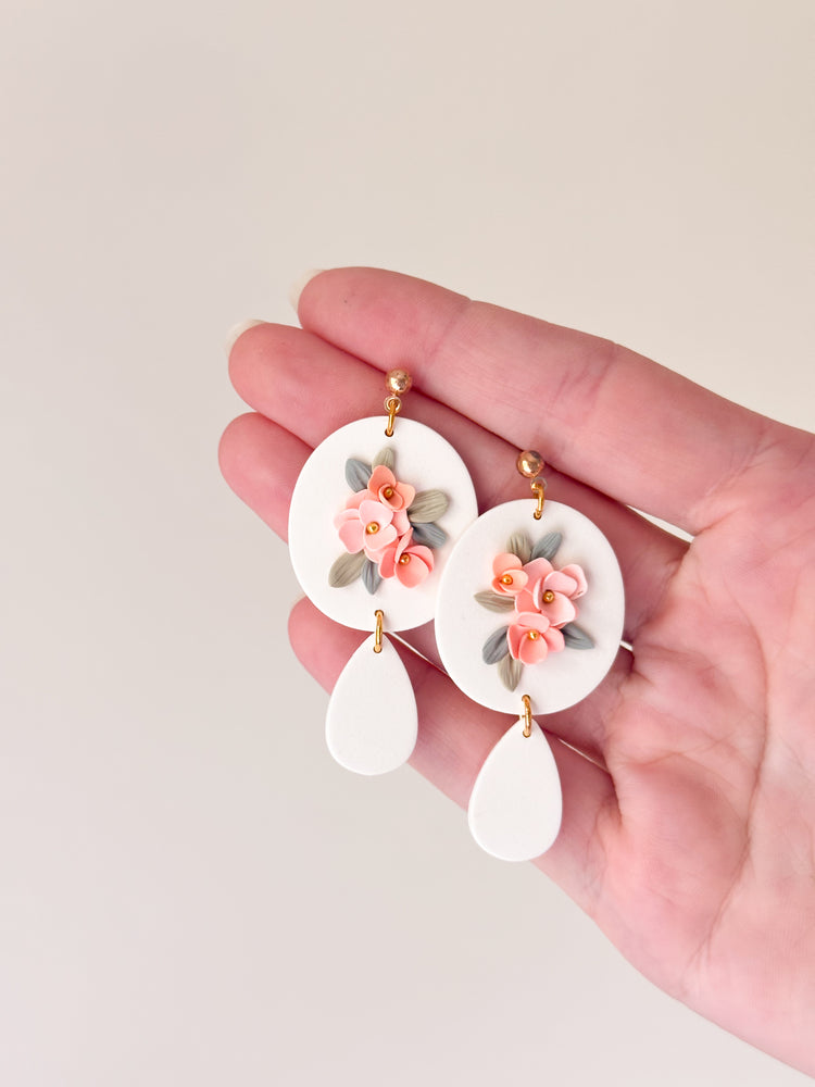 Flowers Framed Earrings