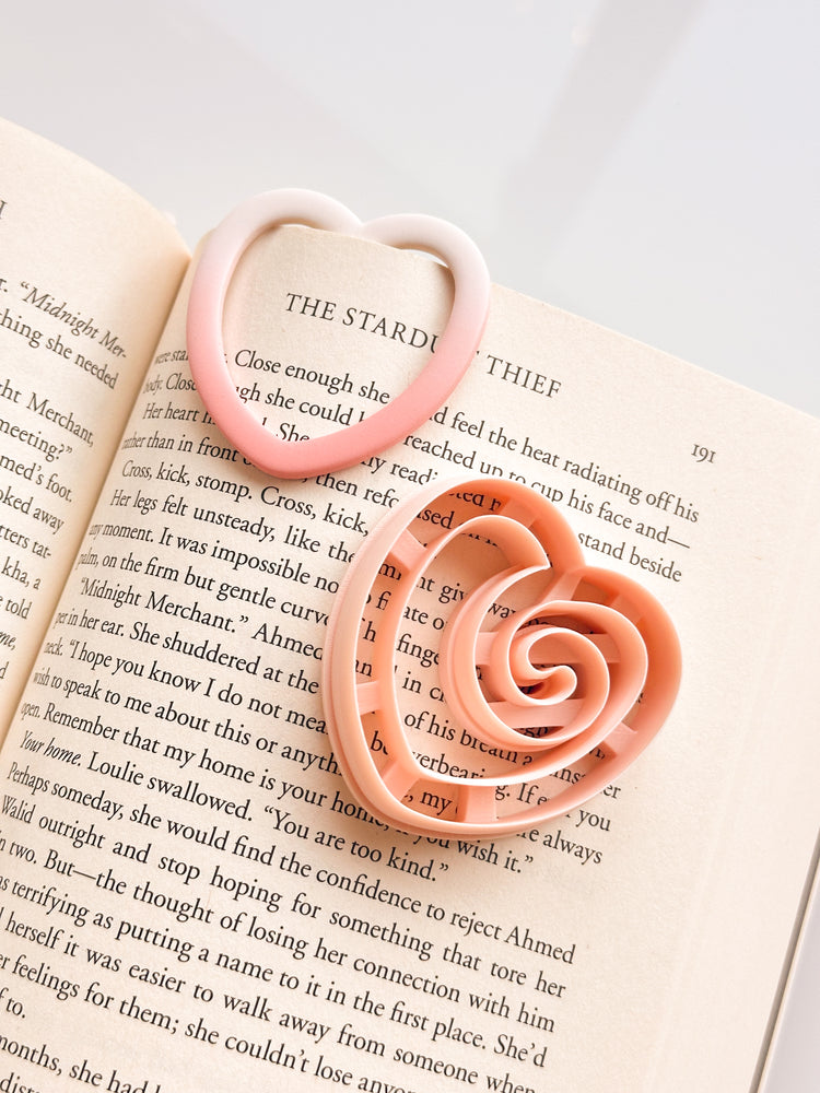 Heart Paperclip Bookmark Clay Cutter