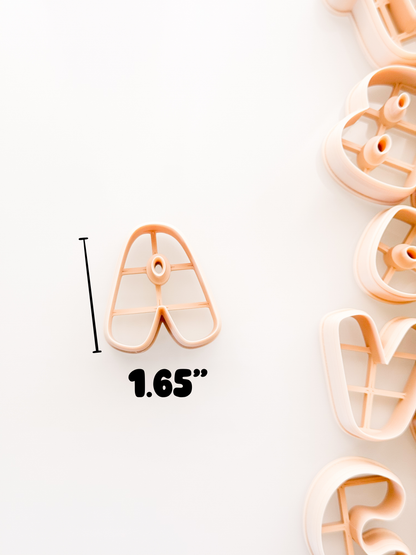 Small Bubble Letters For Polymer Clay Clay Cutters