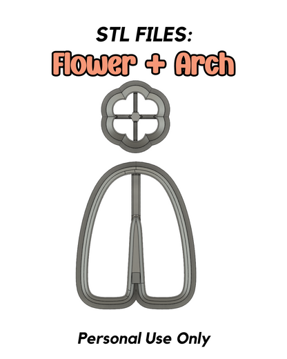 Flower + Arch STL FILE