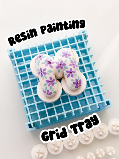 Resin Painting Grid Tray For Polymer Clay
