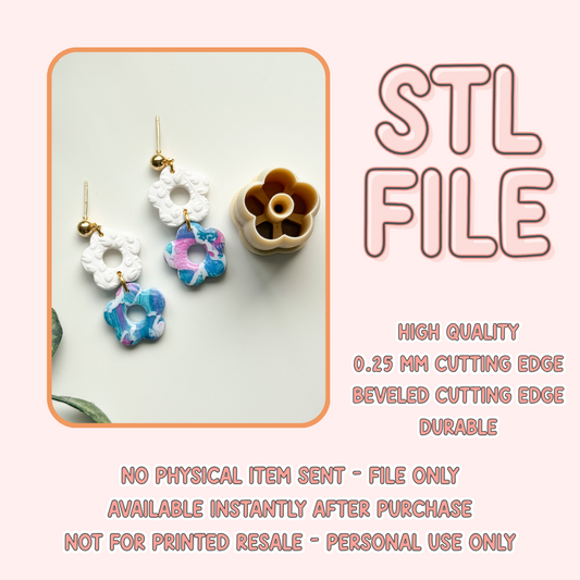 Bead Flower Extra Tall STL FILE