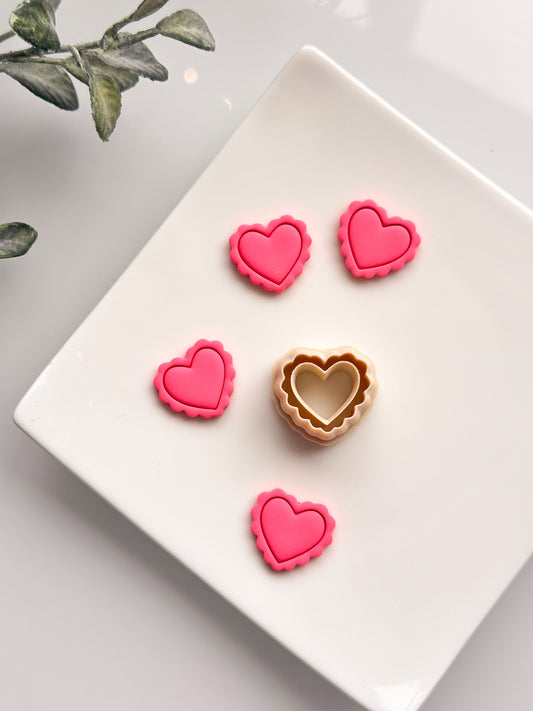 Little Scalloped Heart Clay Cutter