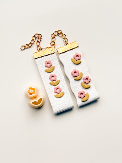 Mini Flower + Double Leaf Resin Clay Cutter - December Items