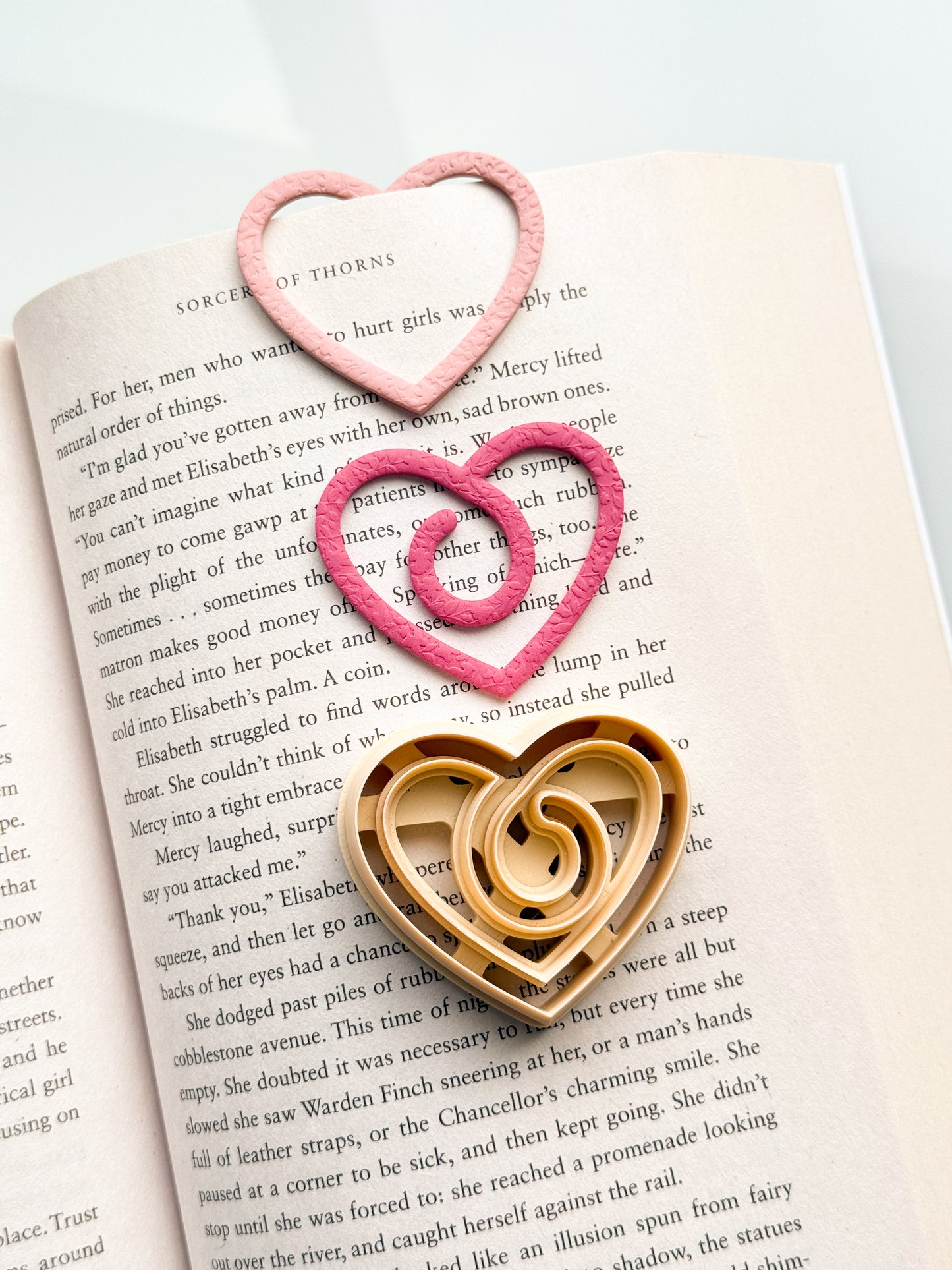 Heart Paperclip Bookmark 2 Clay Cutter - December Items