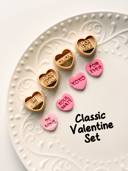 CONVERSATION HEARTS 2025 Clay Cutter Set