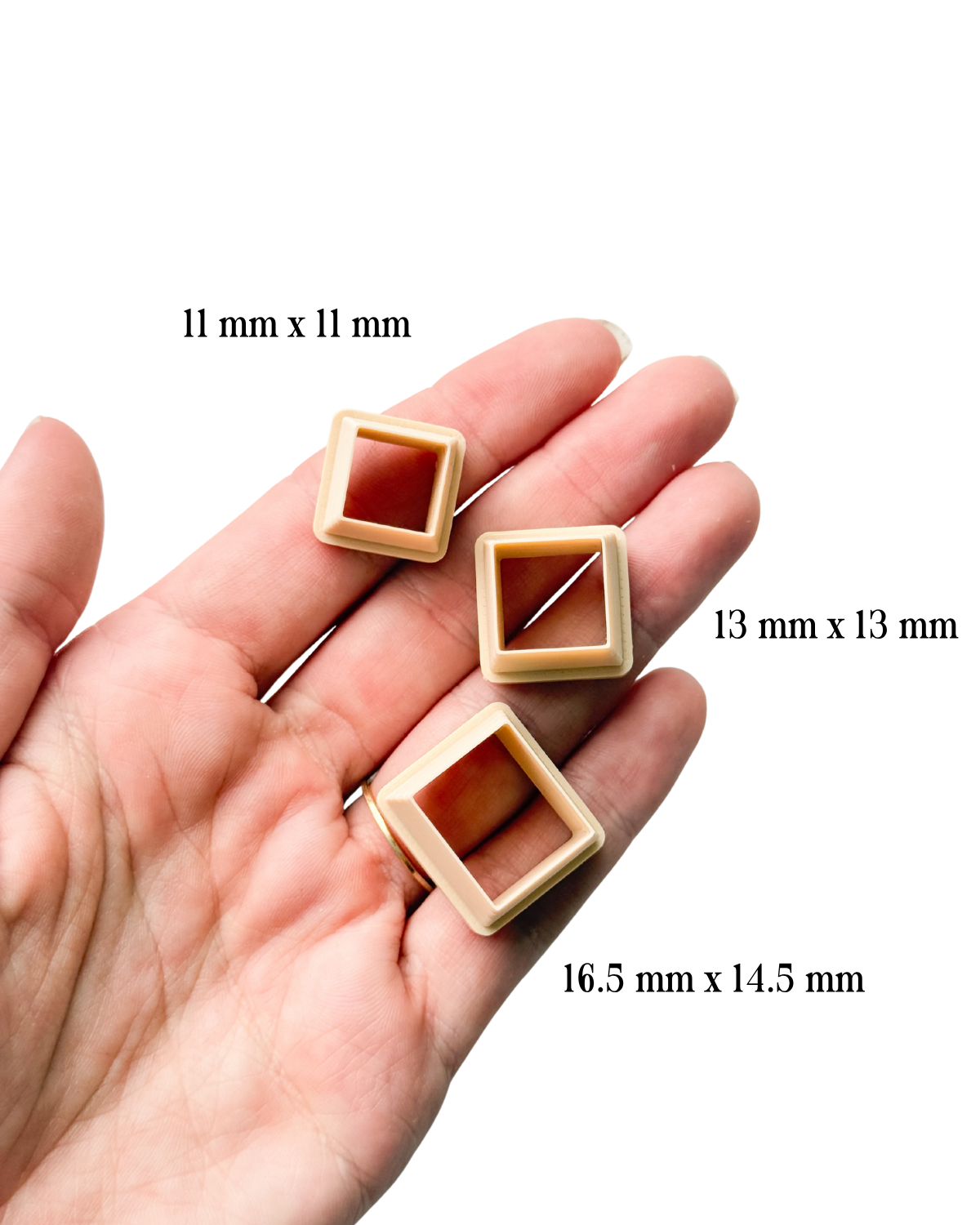 3 Pack Squares For Patchwork Transfers Clay Cutter