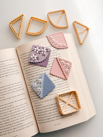 Scalloped Bookmark Corner Clay Cutters