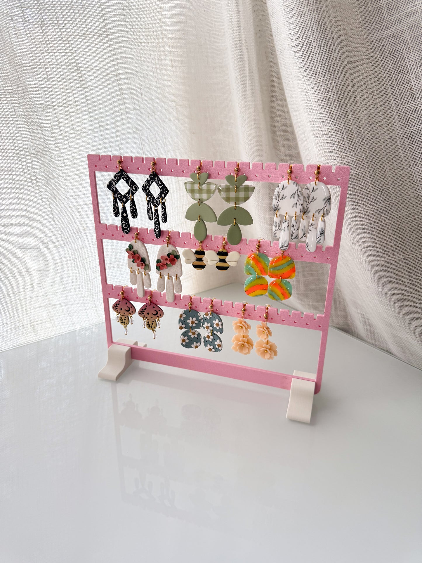 3 Tier Earring Display 3D Printed