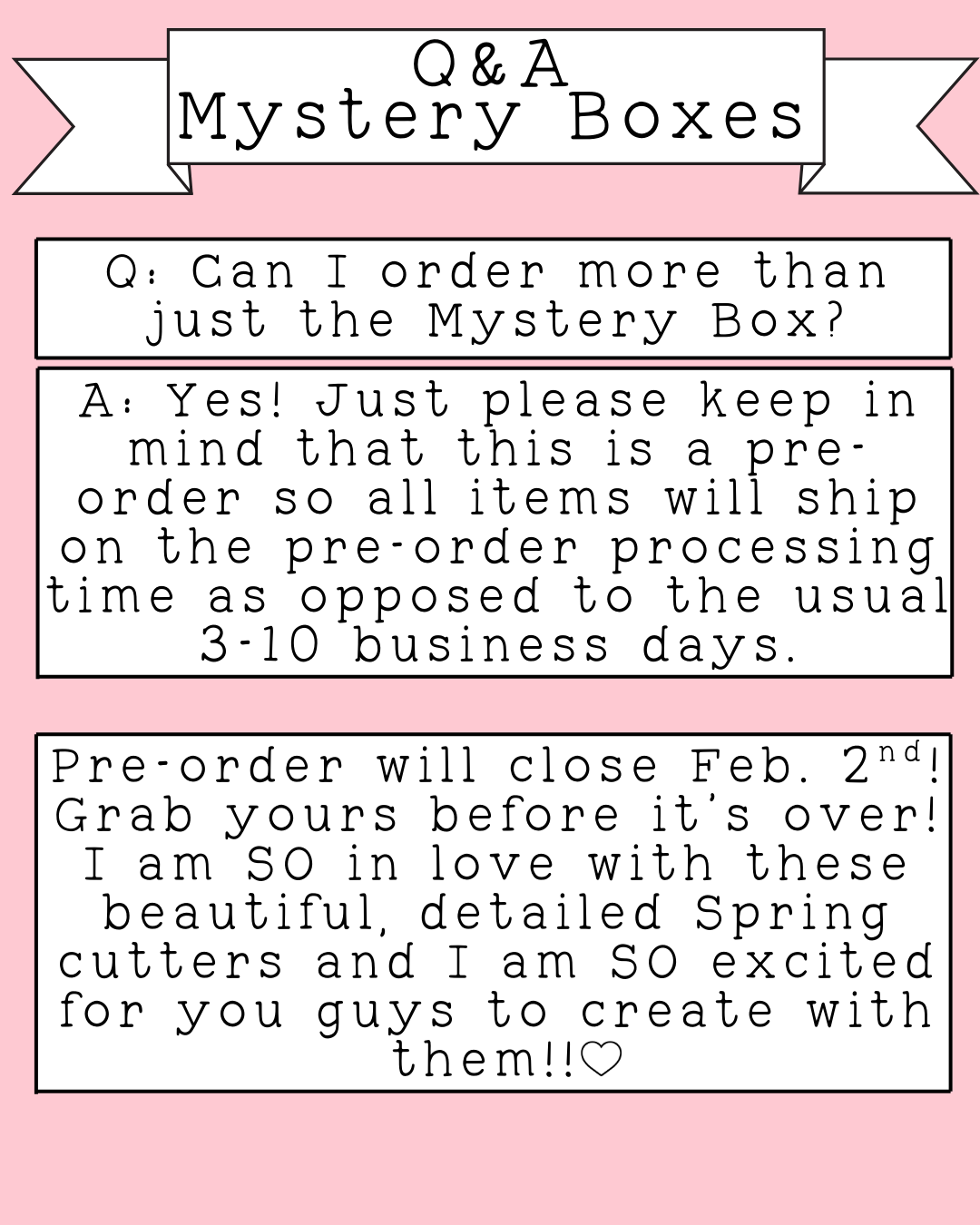 Spring Mystery Boxes 2026